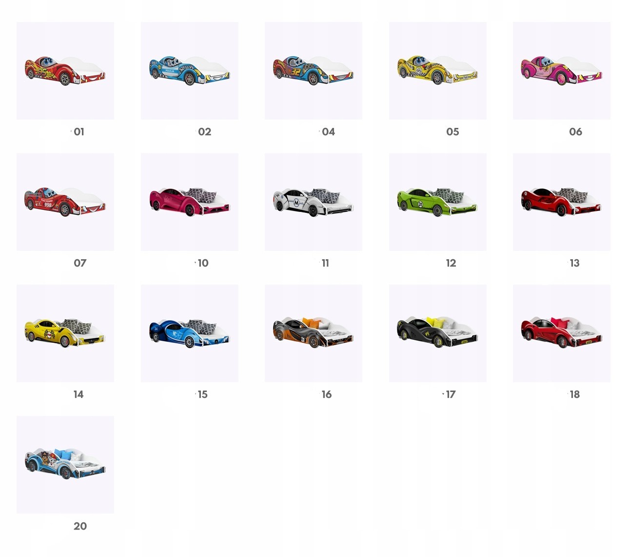Avto postelja Cars 180x90 - slika 18