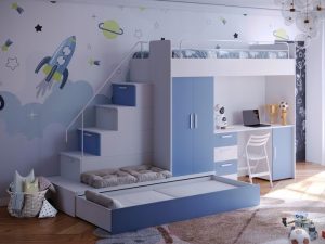 Nadstropna postelja Raj 5 Mat