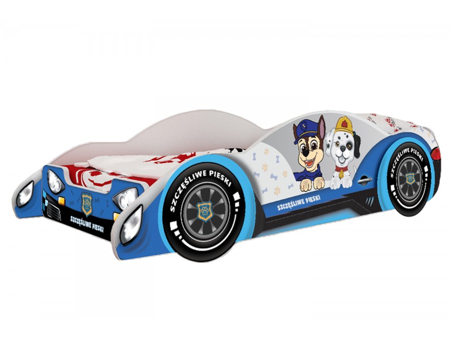 Otroška postelja avto Zenit kužki - slika 3