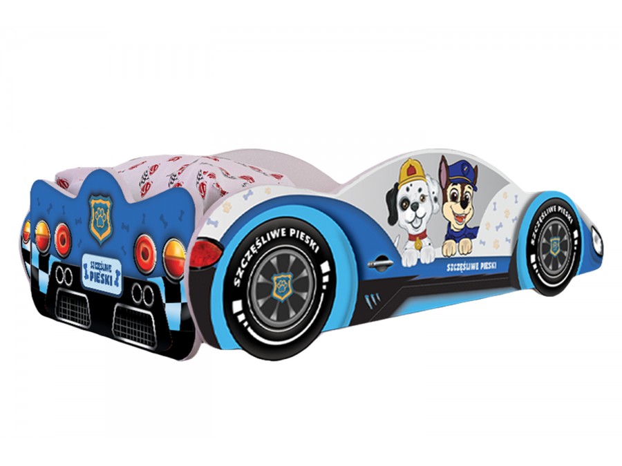 Otroška postelja avto Zenit kužki - slika 2