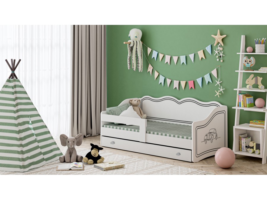 Otroška postelja Royal 160x80 Avto - slika 4