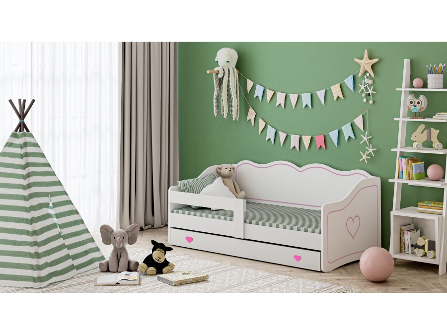 Otroška postelja Royal 160x80 Srček - slika 5