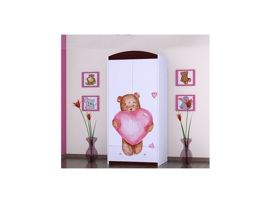 Garderobna omara SZ08-B Medvedek s srčkom - slika 10