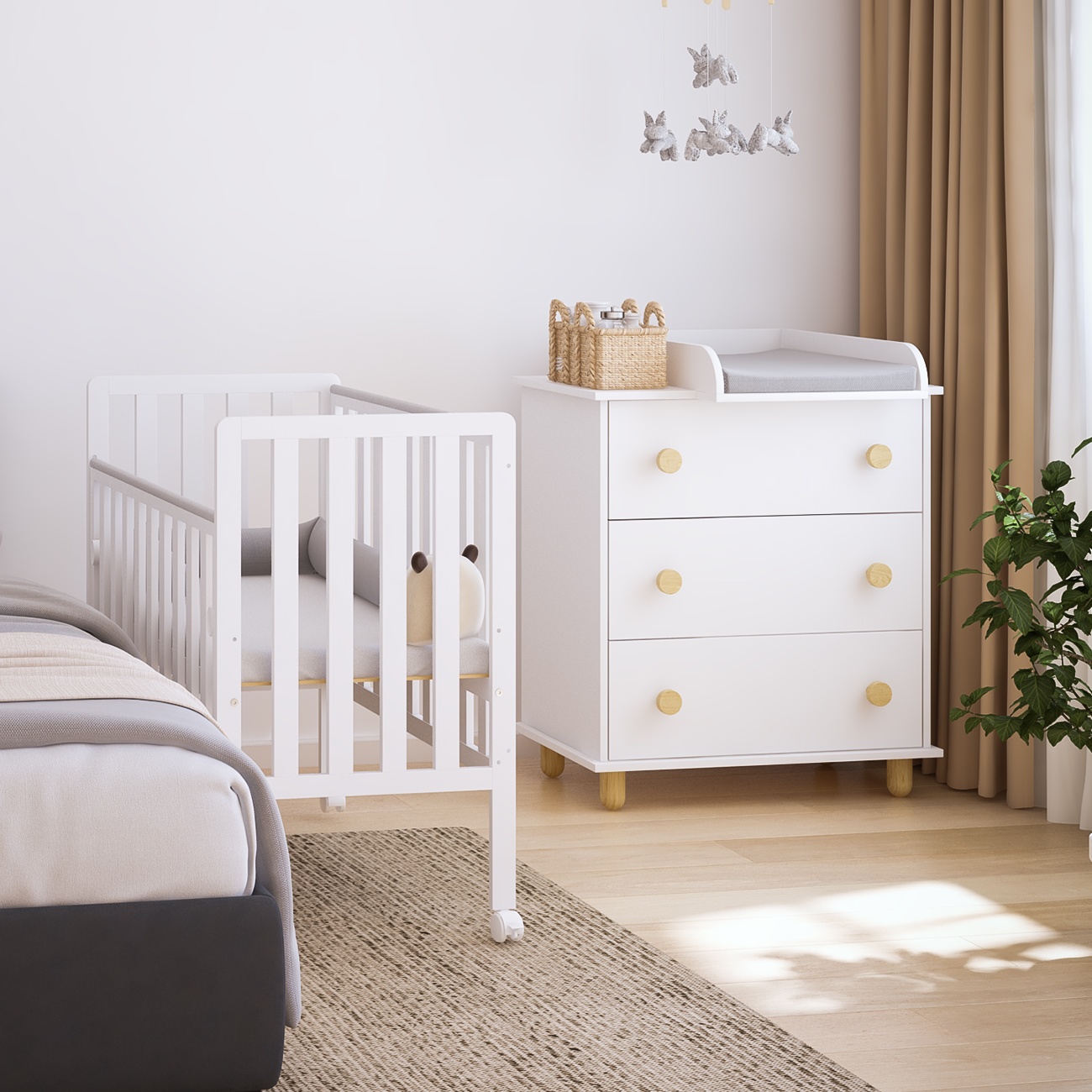 Posteljica Bambi 100x50 Bela - slika 6