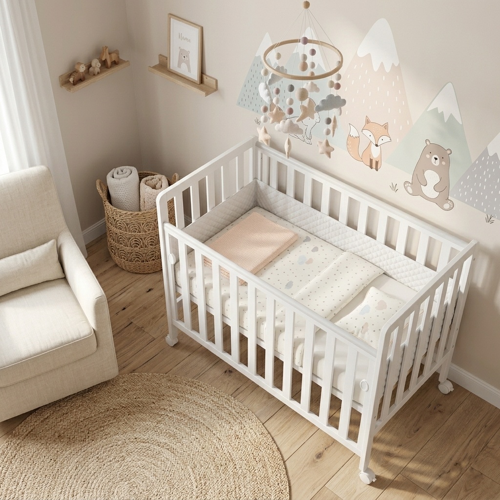 Posteljica Bambi 100x50 Bela - slika 2